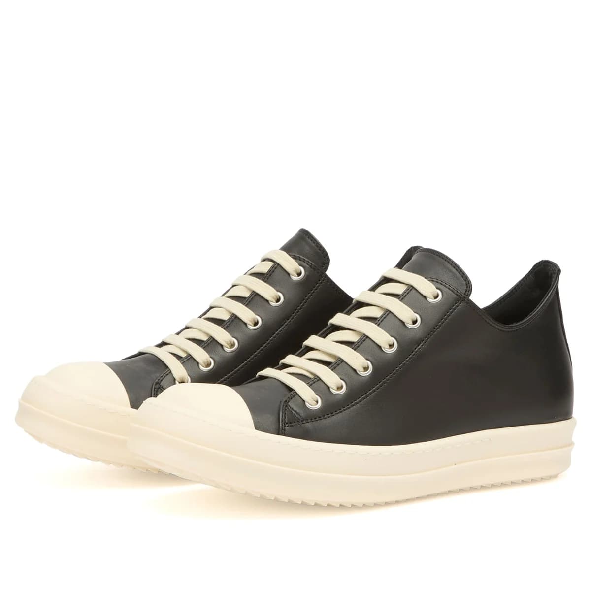 Rick Owens Leather Low Sneakers 詳細画像 1