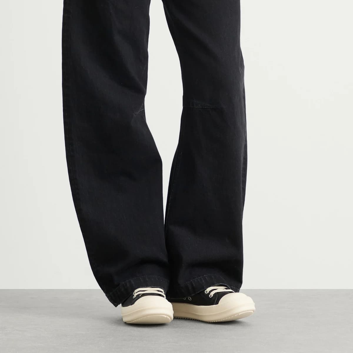 Rick Owens Leather Low Sneakers 詳細画像 5