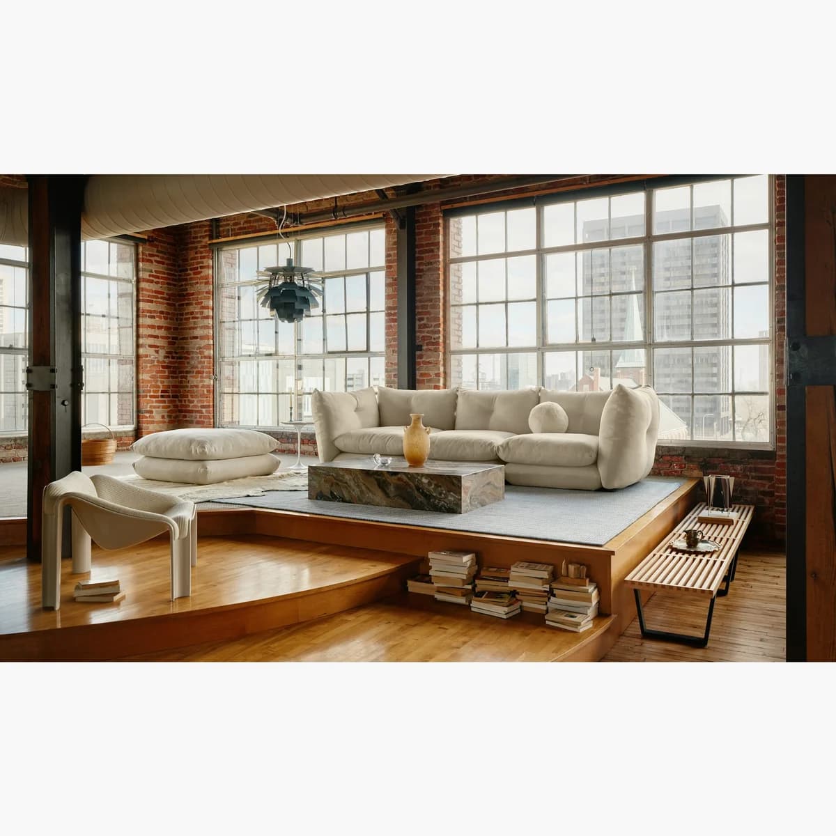 Knoll Perron Pillo Sofa, Two Seater 詳細画像 4